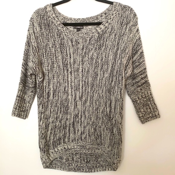 Express Sweaters - Express Black and White Sweater, Size XS